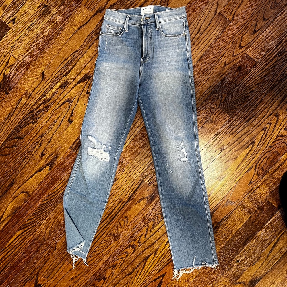 FRAME Heritage Sylvie Le Slender Straight Jean Sz 25